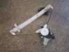 Rear door window regulator with motor 