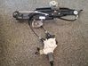 Rear door window regulator with motor 
