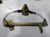 Front window lifting mechanism without motor 
