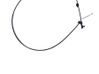 Engine bonnet/hood lock release cable 