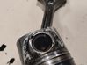Piston with connecting rod 