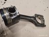 Piston with connecting rod 