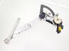 Front door window regulator with motor 96261057