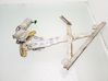 Rear door window regulator with motor 