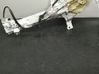 Rear window lifting mechanism without motor 