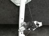 Rear window lifting mechanism without motor 