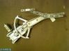 Front door window regulator with motor 90579356