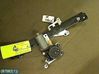 Rear door window regulator with motor 