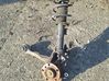 Front wheel hub spindle knuckle 
