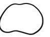 Trunk rubber seal (body) 
