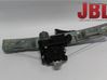 Rear door window regulator with motor 20952724