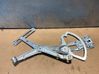 Front window lifting mechanism without motor 