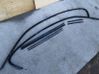Front door glass trim molding 
