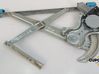 Front window lifting mechanism without motor 