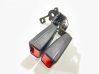 Middle seatbelt buckle (rear) 8V0857739A