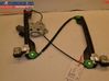 Front door window regulator with motor 