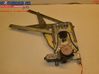 Front door window regulator with motor 