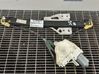 Rear door window regulator with motor 8X4839461A