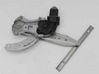 Rear door window regulator with motor 807009U00D