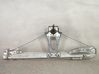 Rear window lifting mechanism without motor 