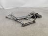 Rear window lifting mechanism without motor 