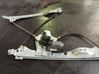 Front window lifting mechanism without motor 