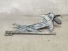 Front window lifting mechanism without motor 