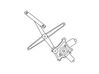 Rear door window regulator with motor 9681903280