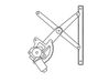 Rear door window regulator with motor 9681903380