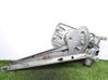 Rear door window regulator with motor 
