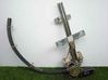 Rear window lifting mechanism without motor 