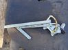 Front door window regulator with motor 857100D100