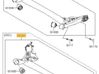 Rear axle beam with reductor 551001Y300