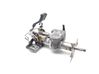 Steering wheel axle set 