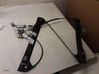 Front window lifting mechanism without motor 