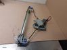 Front door window regulator with motor 