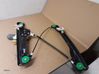 Front door window regulator with motor 