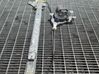 Rear door window regulator with motor 