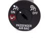Passenger airbag on/off switch 