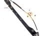 Rear door window regulator with motor 