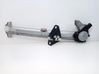 Rear window lifting mechanism without motor 