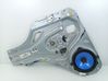 Rear window lifting mechanism without motor 