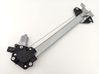 Rear window lifting mechanism without motor 