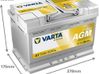 Car battery AGM570901076