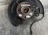 Front wheel hub spindle knuckle 