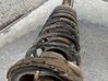 Amortiguador delantero con muelle espiral 