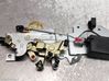 Rear door soft close latching motor 