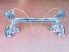 Rear axle beam with reductor 