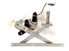 Rear door window regulator with motor 