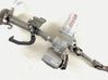 Steering wheel axle set 
